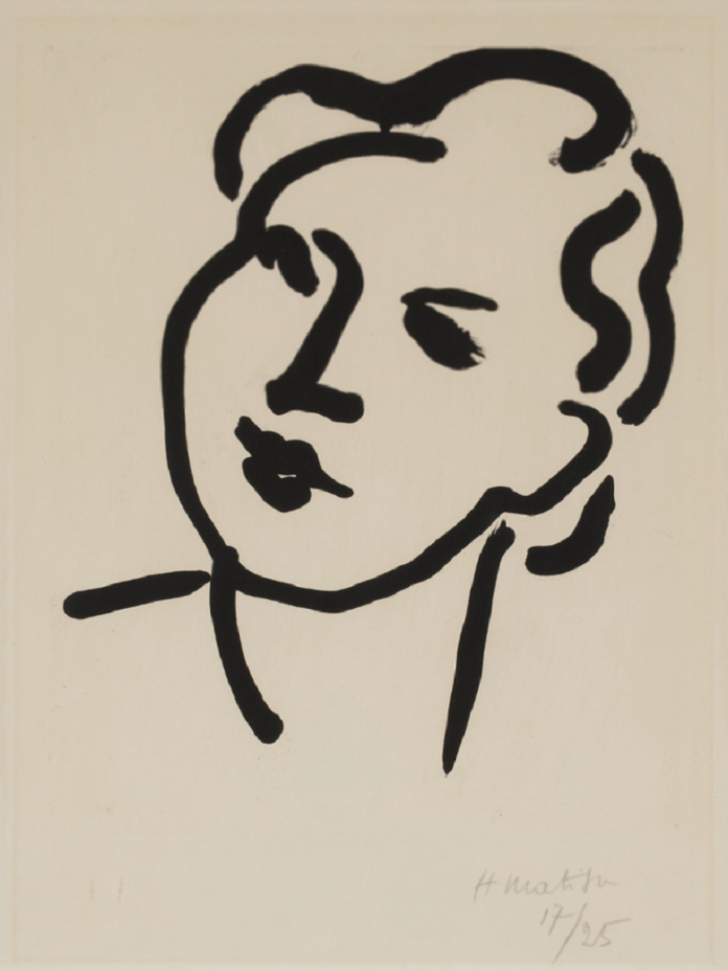 Henri Matisse Nadia au visage rond 1948