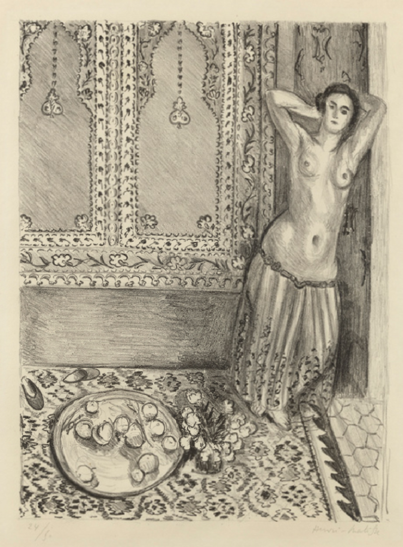 Henri Matisse Odalisque debout au plateau de fruits 1924