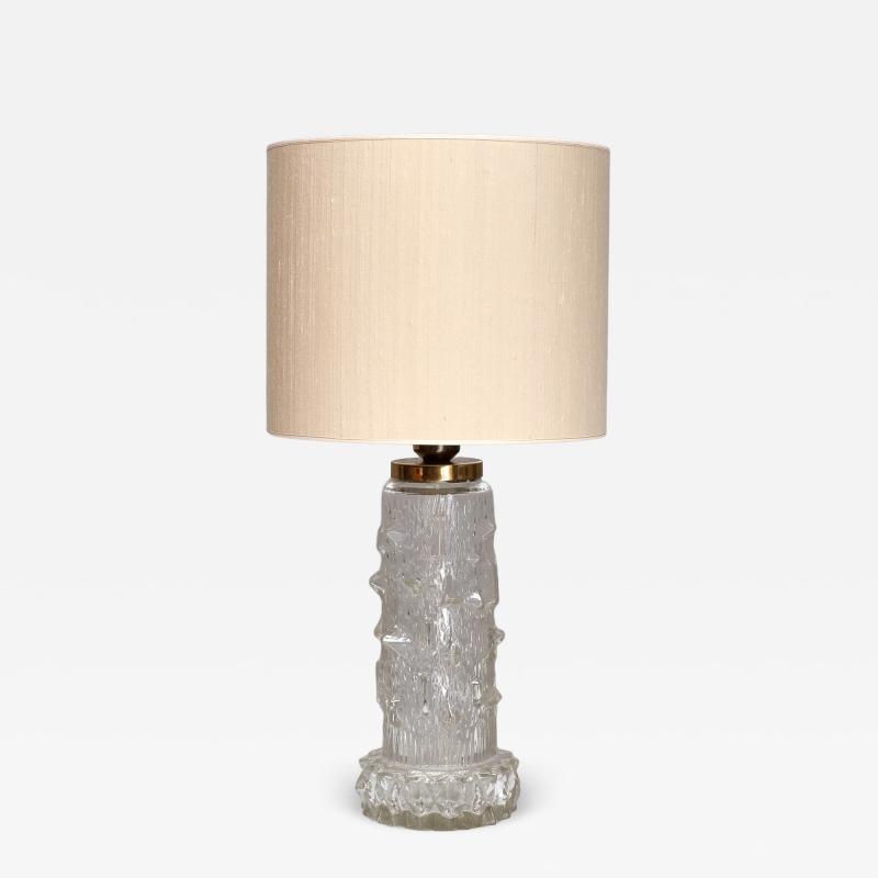 Henrik Blomqvist Henrik Blomqvist Table Lamp in Glass and Silk Stilarmatur Tran s Sweden 1960s