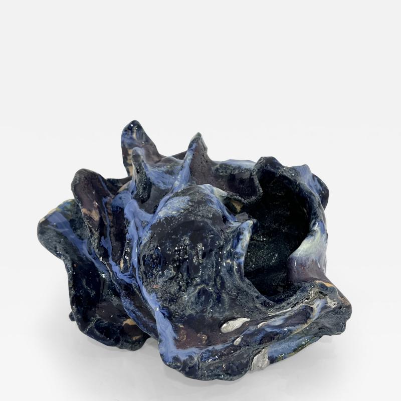 Henrik Folsgaard Mid Small Glazed Ceramic Sculptural Vase by Henrik Folsgaard