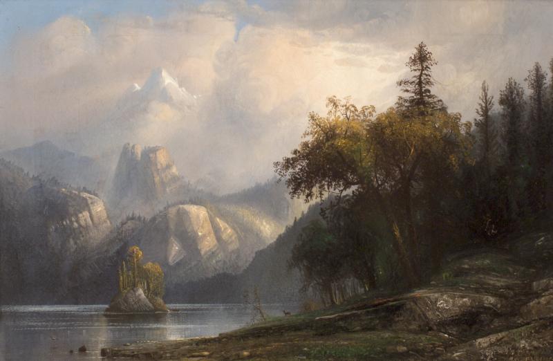 Henry Arthur Elkins Rocky Mountain Landscape Colorado