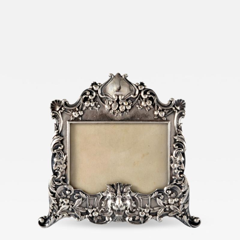 Henry Franklin Gorham Sterling Silver Picture Frame Repouss Gorham c a 1869
