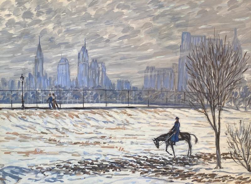 Henry Ives Cobb Jr Horse and Rider Central Park 