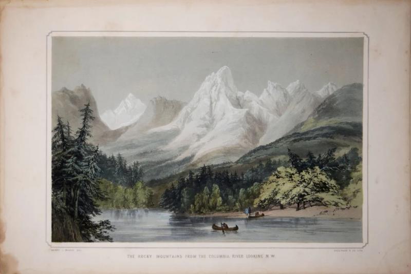 Henry James Warre SIR HENRY JAMES WARRE THE ROCKY MOUNTAINS FROM THE COLUMBIA RIVER LOOKING N W 