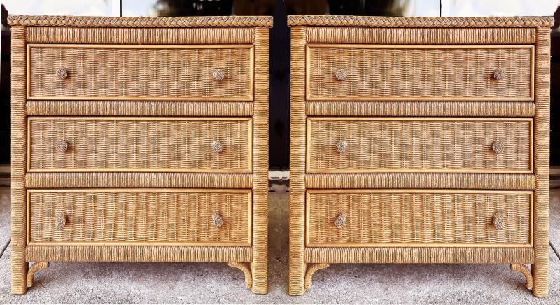 Henry Link - Coastal Henry Link Woven Wicker 6-Drawer Dresser for ...