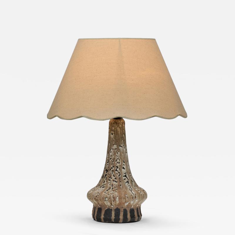Henry Nielsen Stoneware Table Lamp by Henry Else Nielsen Denmark 2nd Half of the 20th C