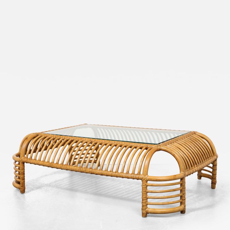 Henry Olko Bamboo Rib Coffee Table by Henry Olko for Willow and Reed United States