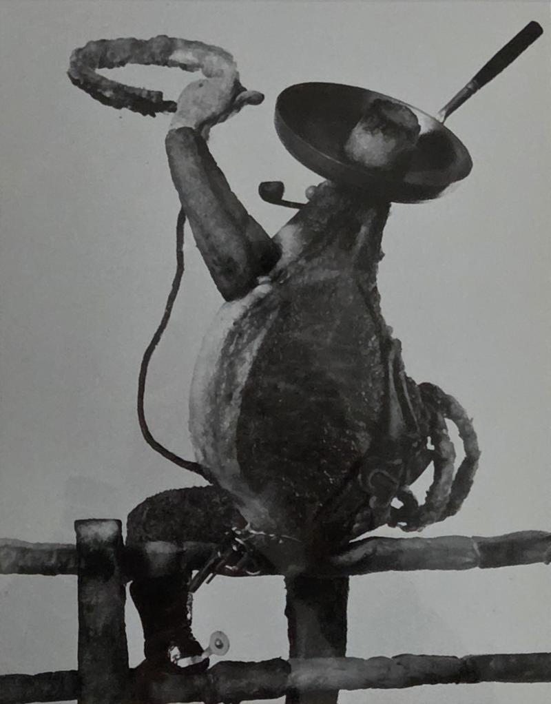 Henry Rox Henry Rox Pork Chop Cowboy USA Photo Sculpture Silver Gelatin 1940s