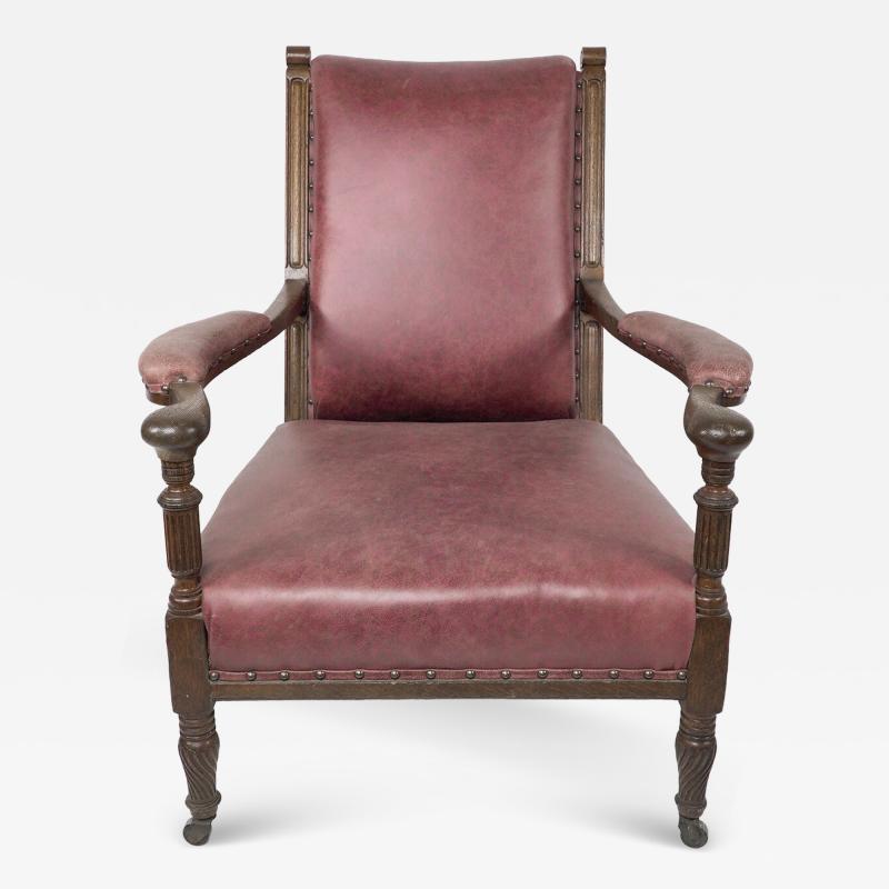 Henry William Batley Henry William Batley attri Jas Shoolbred An Aesthetic Movement Oak Armchair 