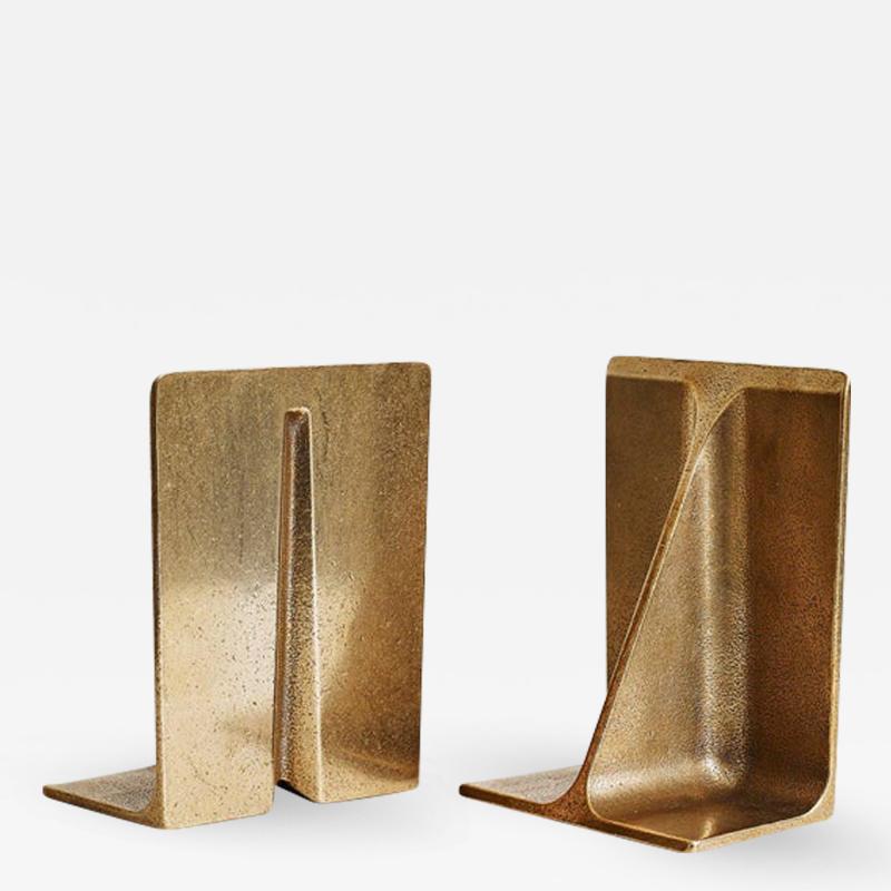 Henry Wilson Bronze Bookends by Henry Wilson