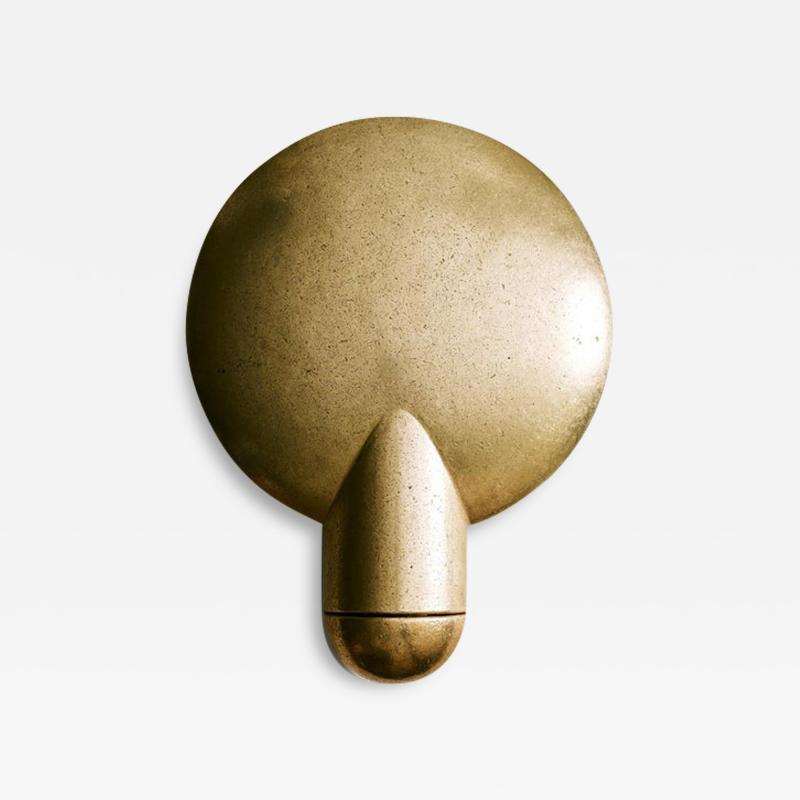 Henry Wilson Sculpted Bronze Sconce Light by Henry Wilson