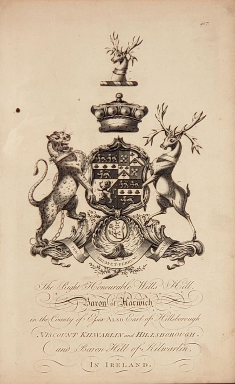 Heraldic Crest Baron of Harwich circa 1880