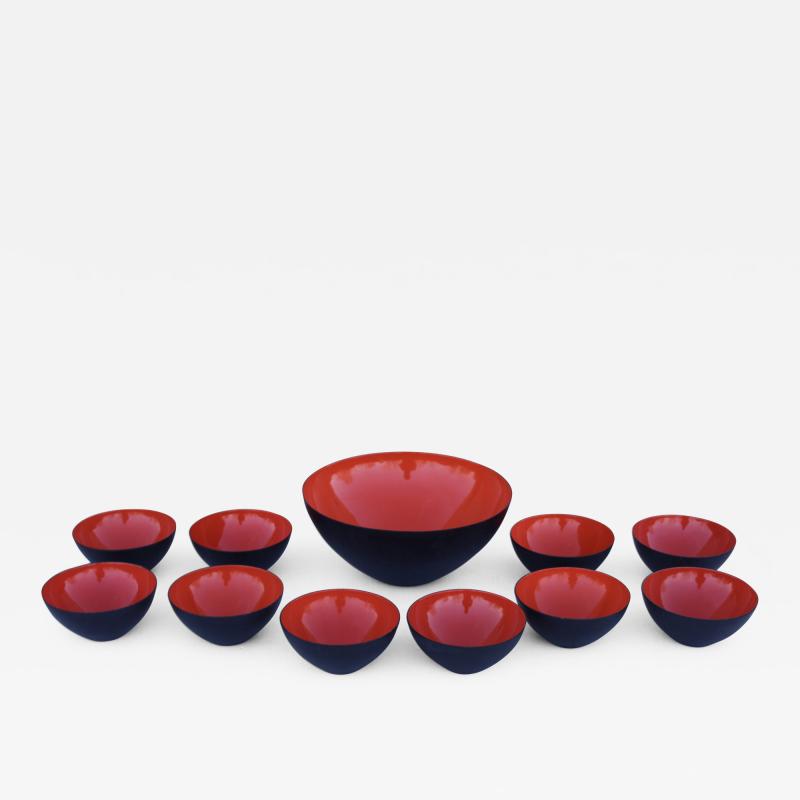 Herbert Krenchel Herbert Krenchel For Krenit Enamel Salad Bowl Set