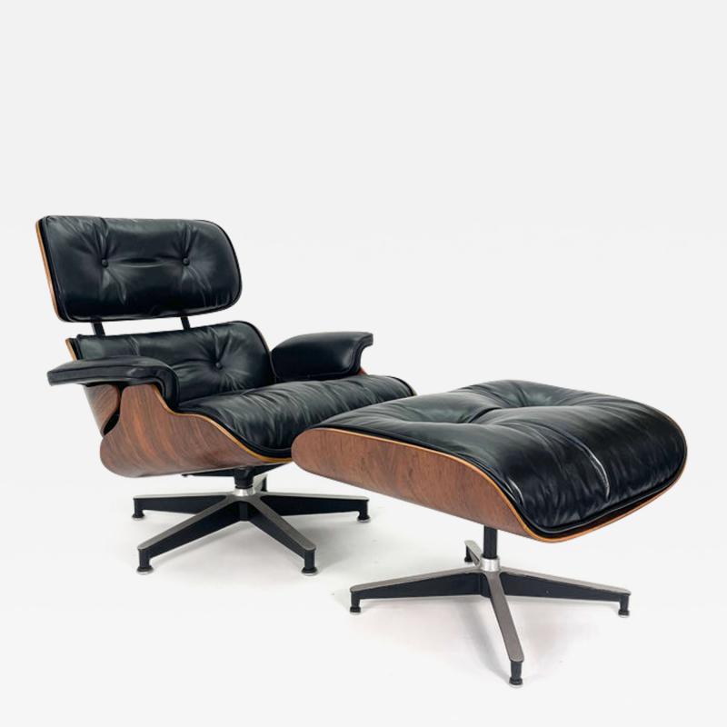 Herman Miller 2nd Generation Eames Lounge Chair and Ottoman in Rosewood Circa 1960s