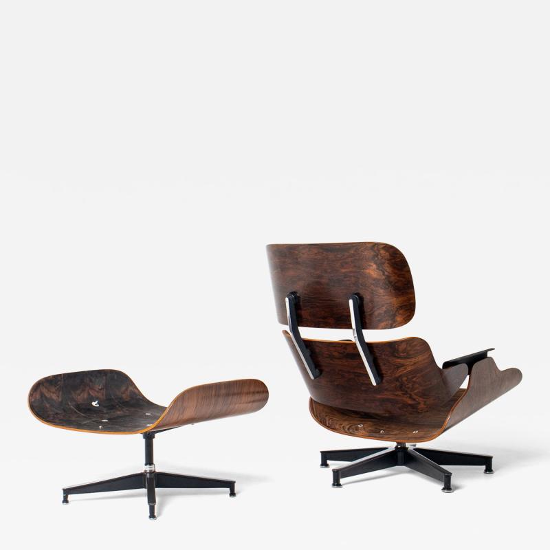 Herman Miller 2nd Generation Eames Lounge Chair and Ottoman in Rosewood by Herman Miller