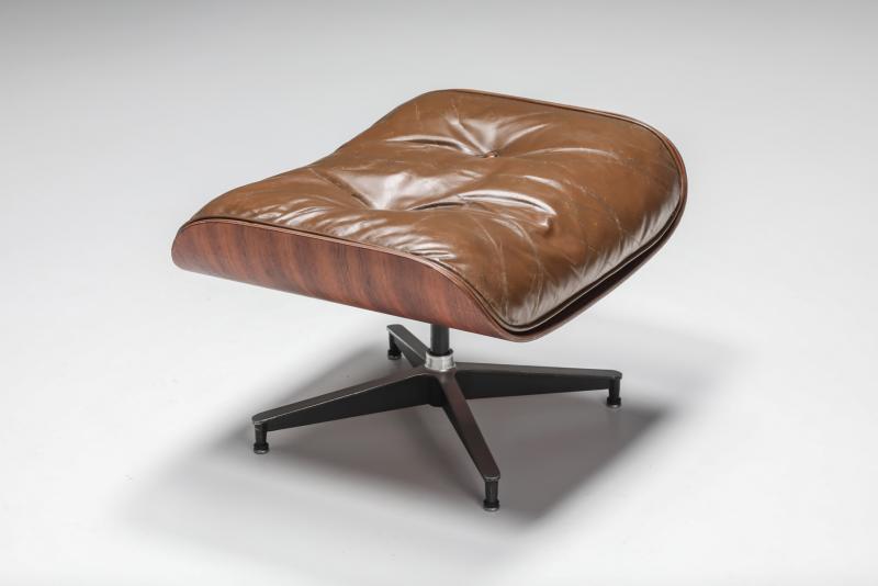 Herman Miller - Eames Lounge Chair In Brown With Ottoman For Herman ...