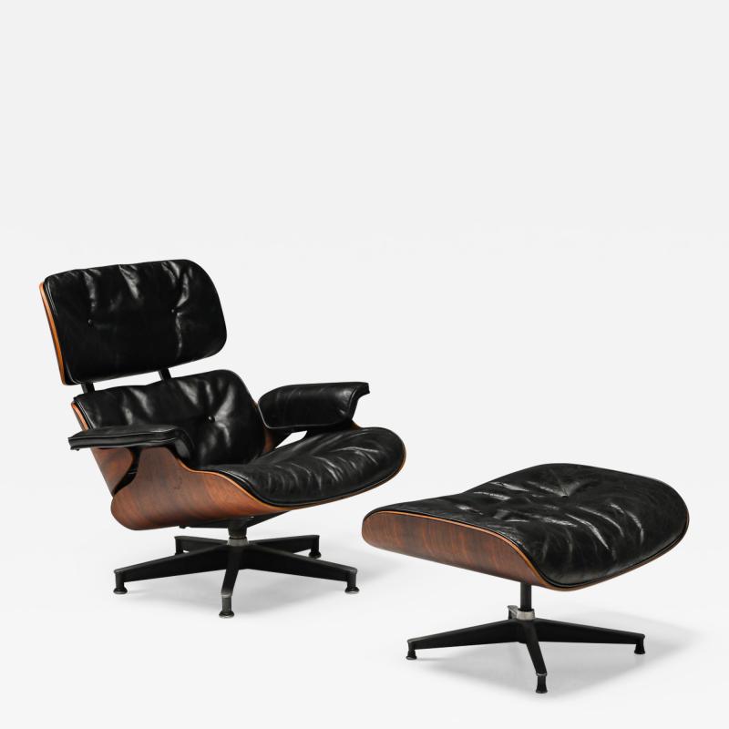Herman Miller Eames Lounge Chair with Ottoman for Herman Miller 1st edition 1957