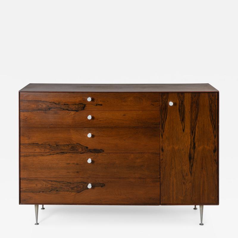 Herman Miller George Nelson for Herman Miller Thin Edge Tall Dresser in Rosewood Porcelain