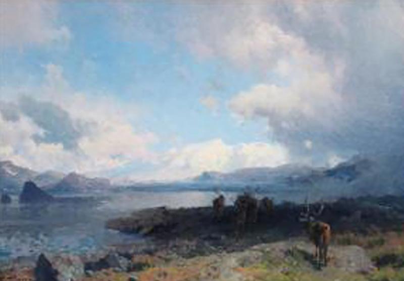 Hermann Ottomar Herzog On The Lapland Coast 