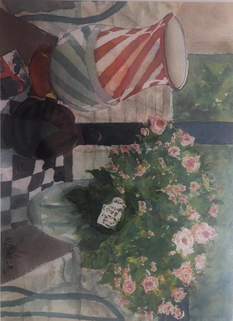 Hetty Doyle Still Life with Pink Roses