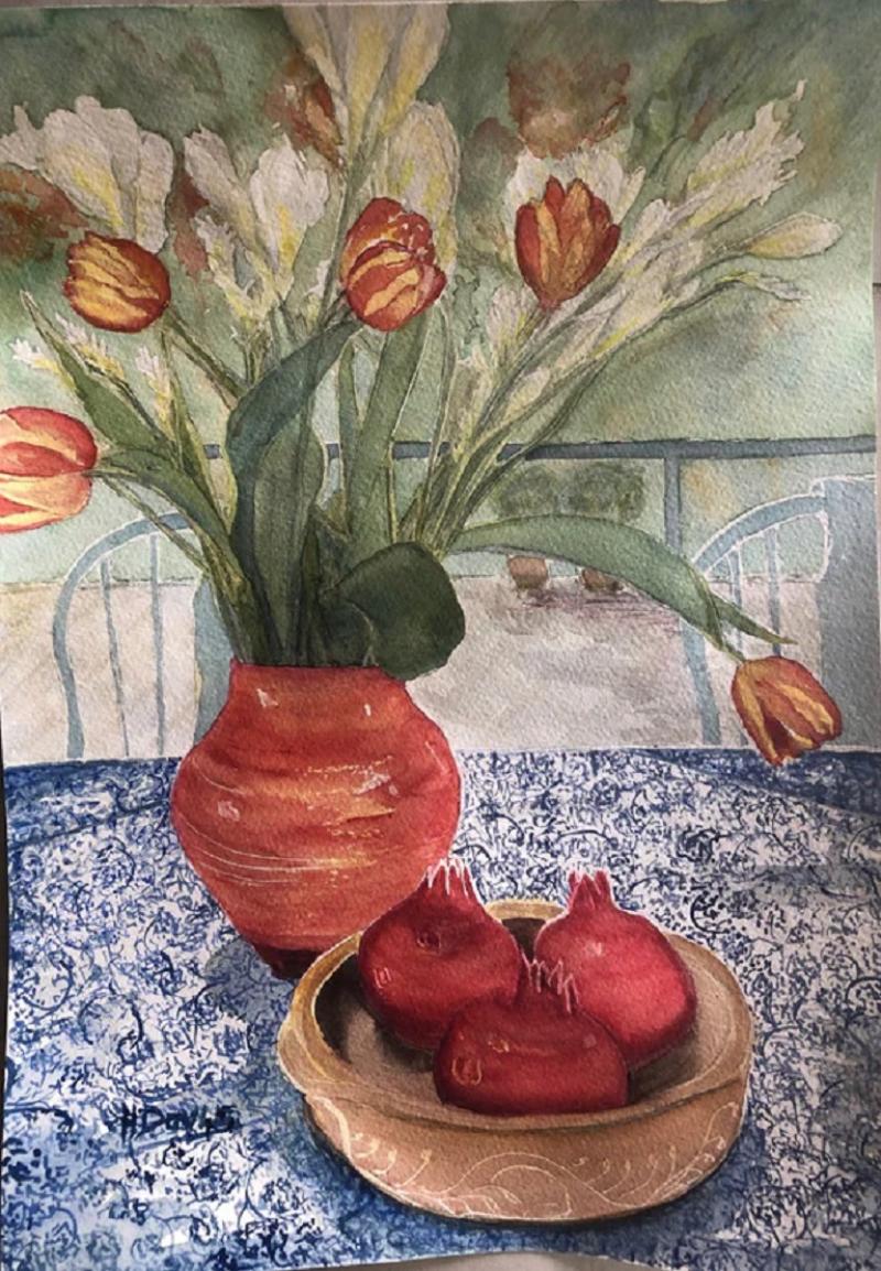 Hetty Doyle Still Life with Tulips