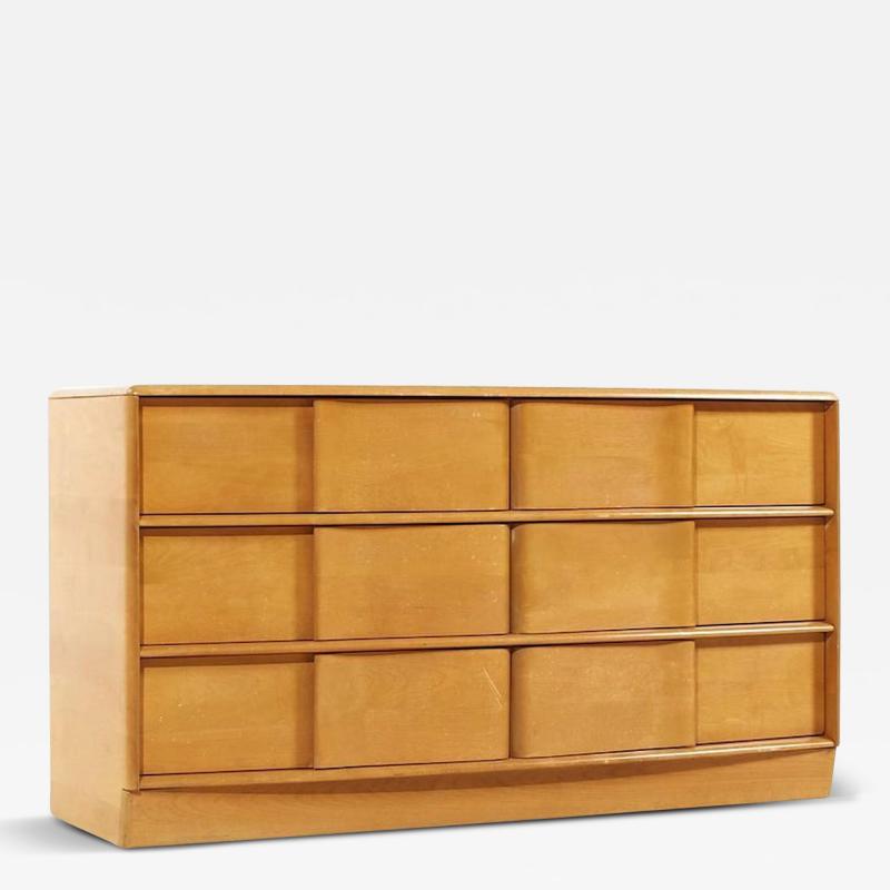 Heywood Wakefield Sculptra Mid Century Wheat 6 Drawer Dresser