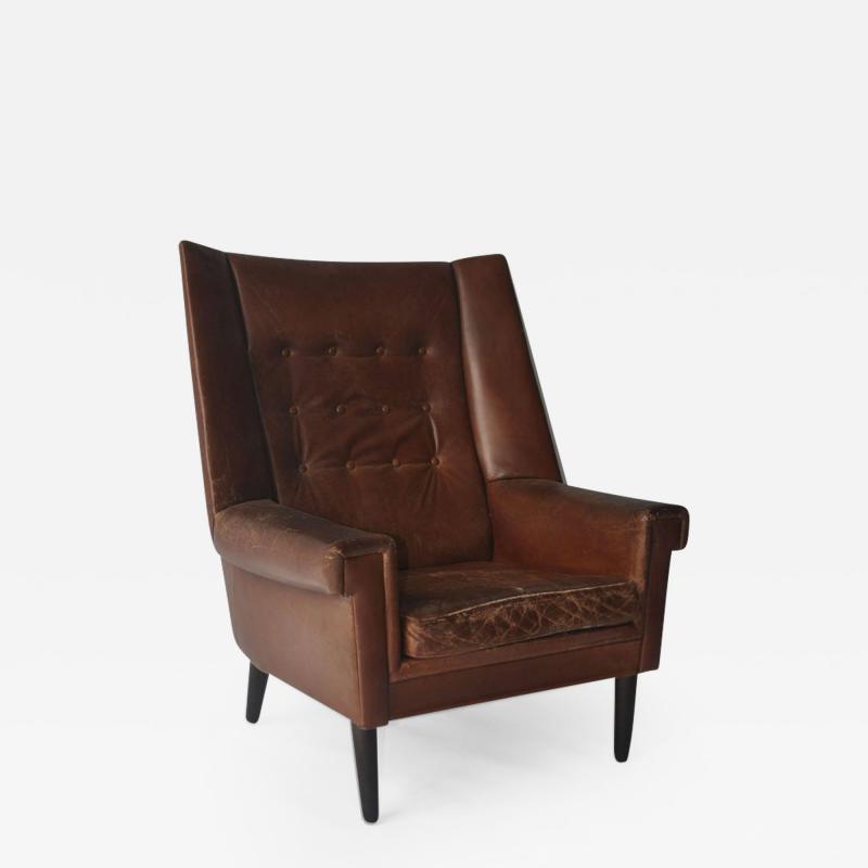 High Back Danish Lounge Chair