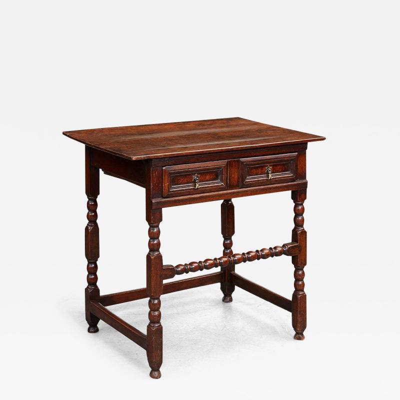 High Stretcher Bobbin Side Table