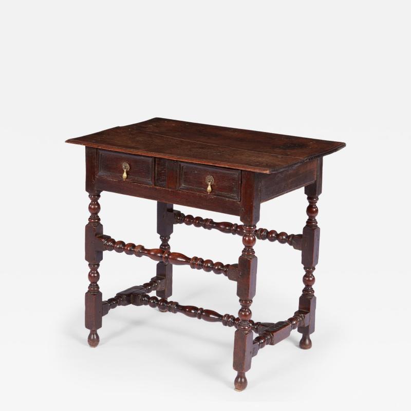 High Stretcher William and Mary Side Table