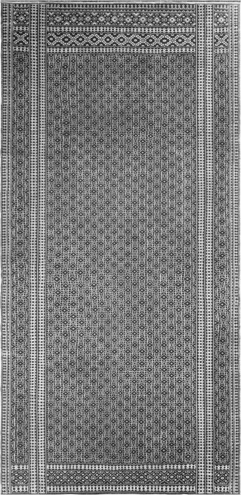 High quality Antique Indian Gray White Handmade Cotton Agra