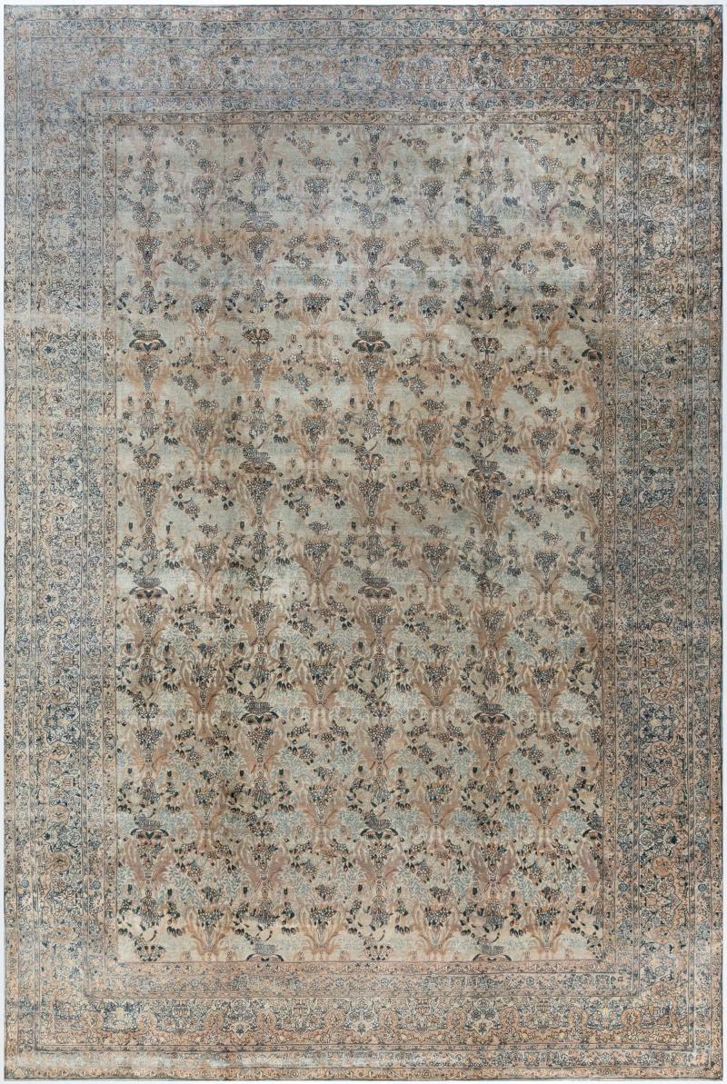 High quality Vintage Persian Kirman Handmade Wool Rug