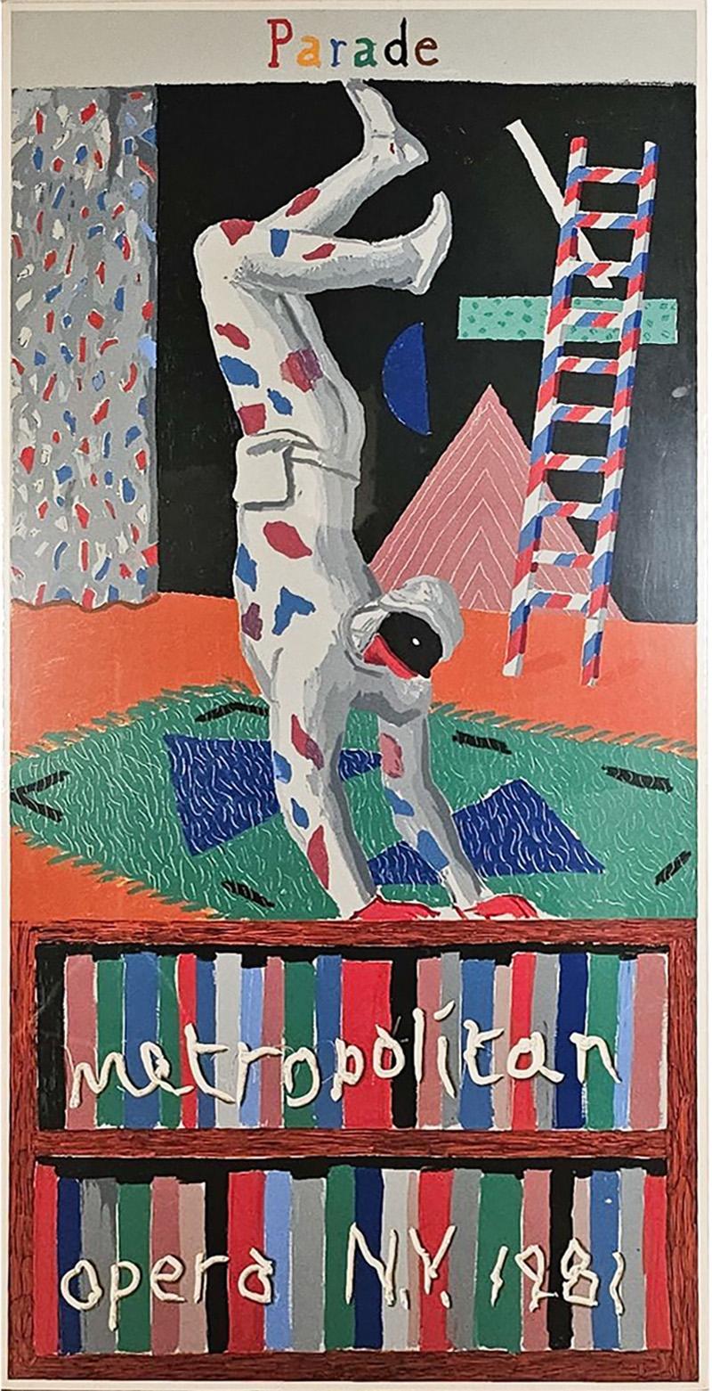 Hockney Silkscreen Poster for Metropolitan Opera