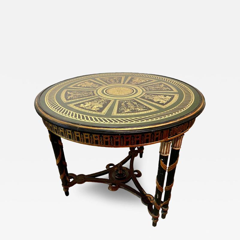 Hollywood Regency French Neoclassical Style glomis Center Table End Table