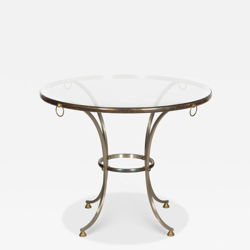 Hollywood Regency Round Circular Table manner of Maison Jansen ca 1970s