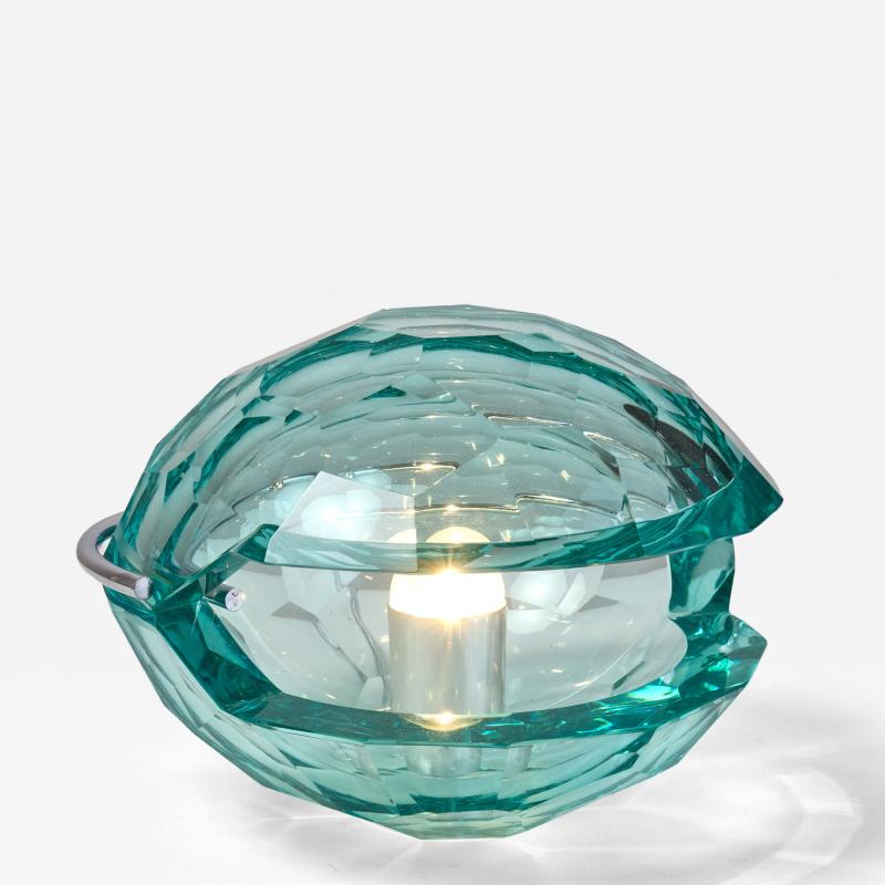 Honeycomb Faceted Table Lamp Italy 1970s