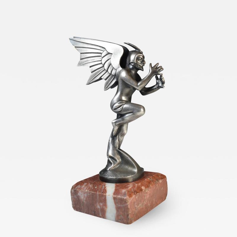 Hood Ornament Automobile Mascot Mephisto France 1930