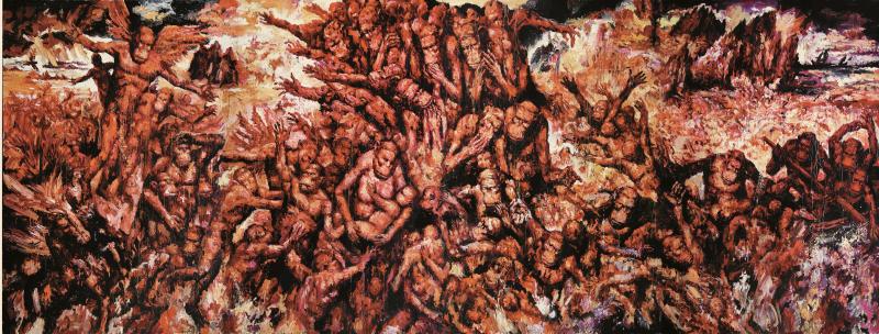 Hua Qing Illustration of a Living Being Disaster Love Salvation Sublimation