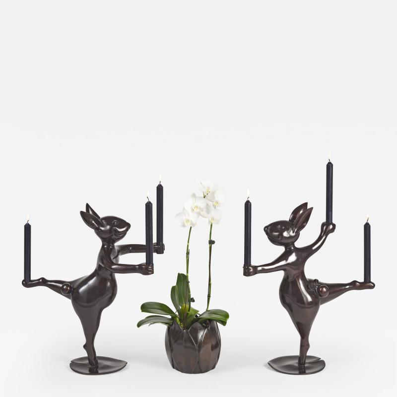 Hubert Le Gall GISELE ET ALBRECHT CANDLEHOLDERS