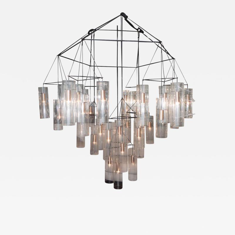 Huge Custom Acrylic Pendant Chandelier in the Manner of Aartreme