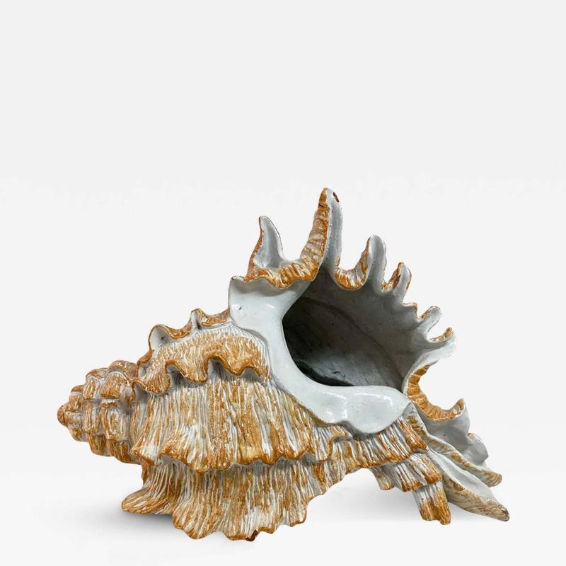 Huge Italian Terracotta Sculpture of a Seashell Shell
