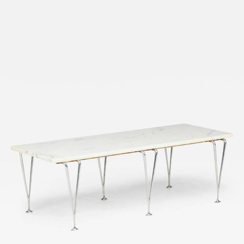 Hugh Acton Rare Hugh Acton Carrara Marble Coffee Table Bench