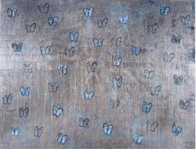 Hunt Slonem Blue Ascension Rhapsody