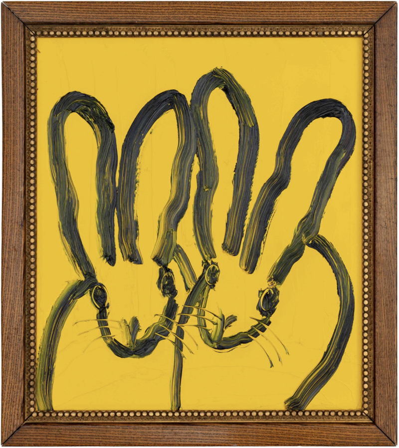 Hunt Slonem Jackie O Yellow