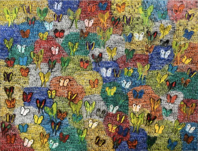 Hunt Slonem Morning Cloak Question Mark