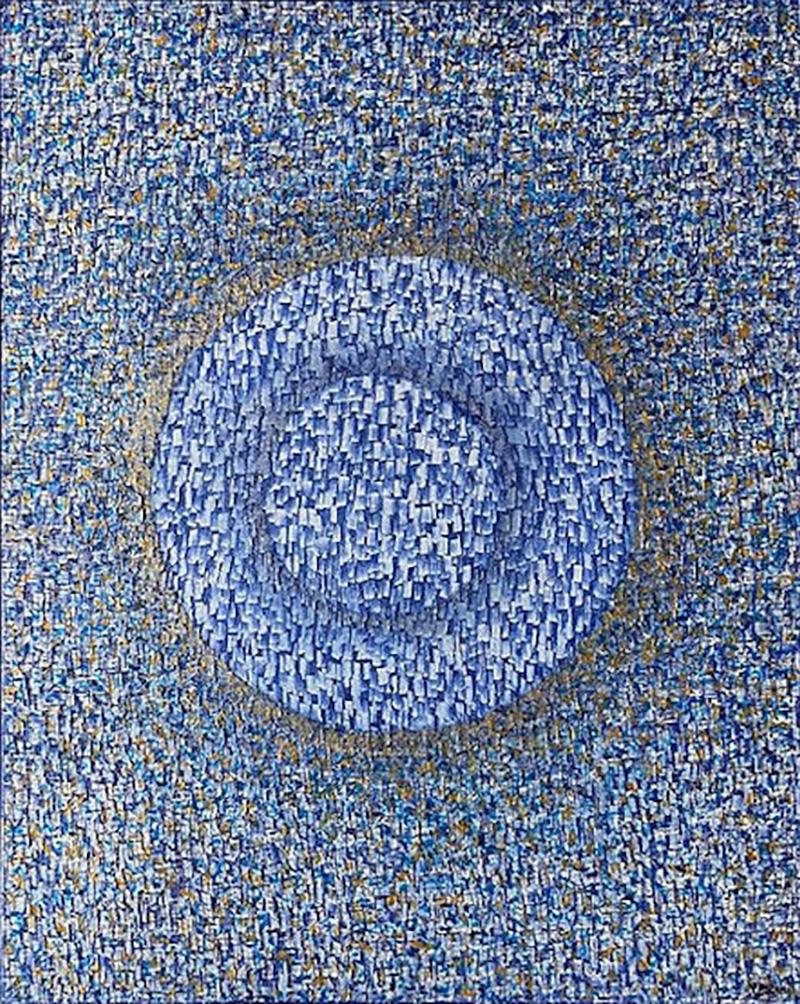 Hyunae Kang Hyun Ae Kang American Modern Abstract Mixed Media on Canvas Cosmos Hyunae Kang