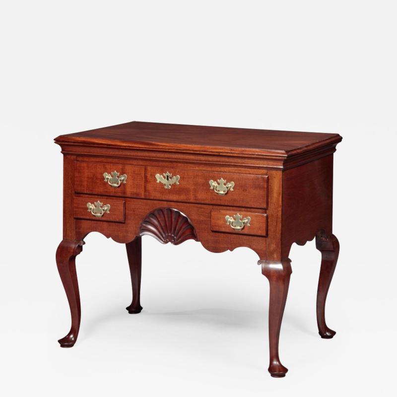 IMPORTANT SHELL CARVED QUEEN ANNE LOWBOY