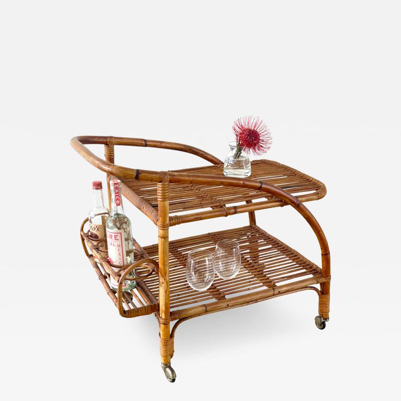 ITALIAN BAMBOO BAR CART