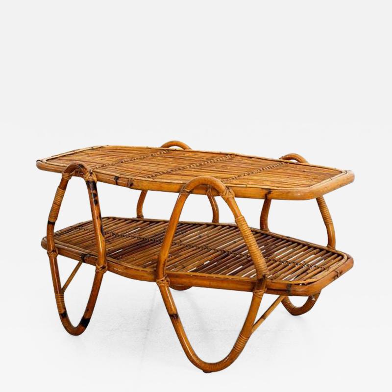 ITALIAN BAMBOO COFFEE TABLE