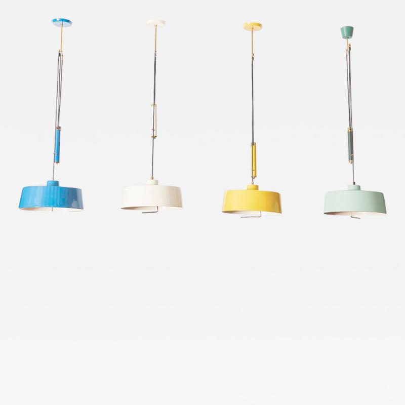 ITALIAN ENAMELED COUNTERBALANCE PENDANT