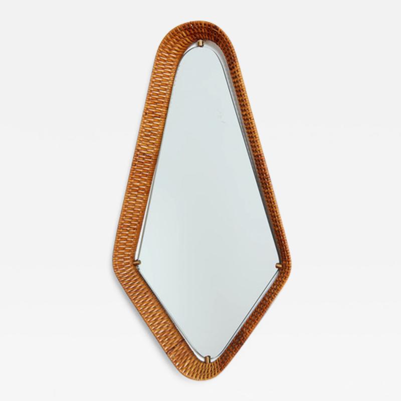 ITALIAN WICKER MIRROR